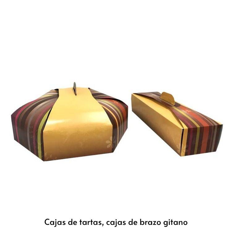 cajas de tartas, cajas de brazo gitano