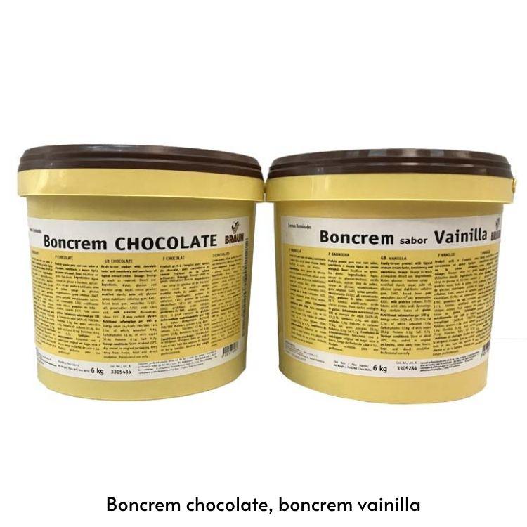 Boncrem chocolate, boncrem vainilla