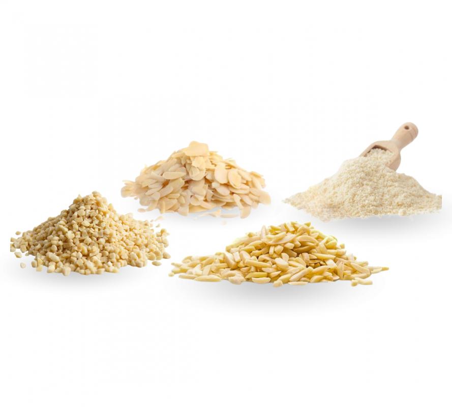 Almendras filetes, bastones, granillo, harina...
